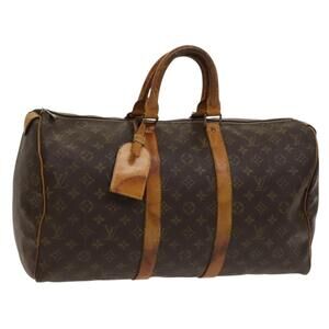 LOUIS VUITTON Monogram Keepall 45 Boston Bag M41428